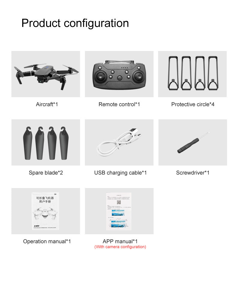 Drone E88Pro 4K – Double Caméra, Vol Stable, Idéal Enfants & Débutants