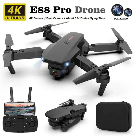 Drone E88Pro 4K – Double Caméra, Vol Stable, Idéal Enfants & Débutants